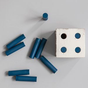 Bloc Pearl matt block with four voids