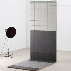 Tape collection Mesh White pattern on white base tile