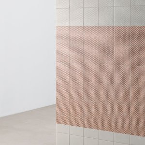 Tape collection Grainy White pattern on white base tile