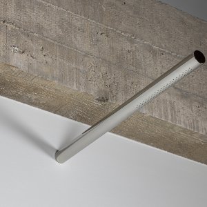 Rain-jet showerhead from the Opus collection in polished finish
