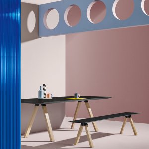 Composite marble top on an Arki-Table 300×100