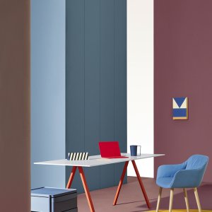 Thin solid laminate edge of the Arki-Table top