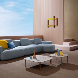 Buddy 210 ottoman by Pedrali, 550×550 mm
