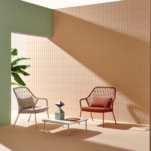 Buddy 212 ottoman by Pedrali, 900×900 mm