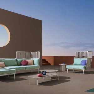 Buddy Sofa 218 by Pedrali with armrests