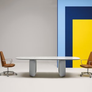 Elinor 3755 high-back executive chair by Pedrali in a director's office