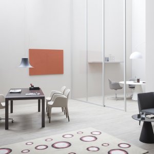 Four leg finishes of the Ester chair by Pedrali