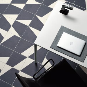 Graphic tile patterns by Barber and Osgerby