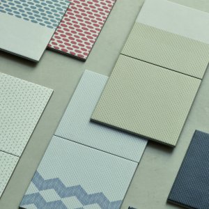 White base tile of the Tape collection by Mutina