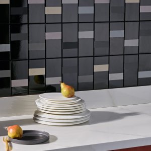 Shade-varied Diarama tiles mixed from several boxes