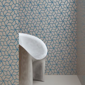 Botanica White Glossy mosaic surface