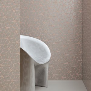 Botanica Grey Matt mosaic wall