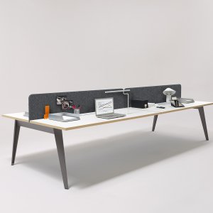 Fenix surface with oak edge on a Pigreco table