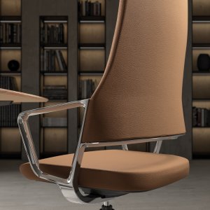Stitching on the Aventador executive chair