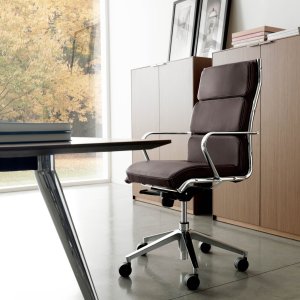 Medium-back The Season chairs in grey fabric at a boardroom table