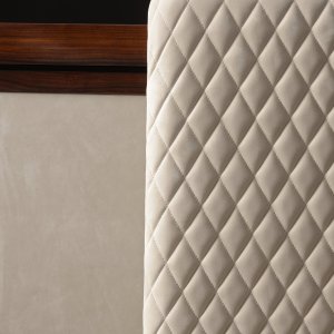 Pedestal with veneered fronts and champagne handles