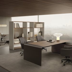 Siena desk in Macassar ebony veneer