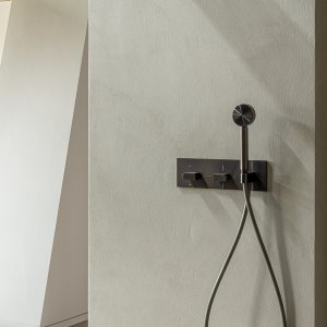 Two-way showerhead from the Sixty designer taps collection