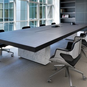 Gloss Sea blue top on the director table Asymmetrical