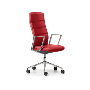 Polished aluminium structure of the boss chair That’s it Executive