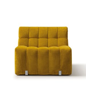 Side view of Quinti Tokyo, armrest and backrest both 73 cm