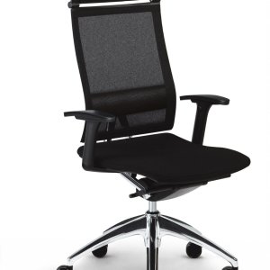 Twin braked castors of the Open Up chair
