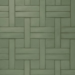 Outdoor terrace floor in Weaving Green