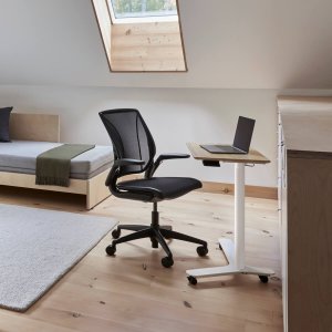 World LM ergonomic task chairs by Humanscale across an open-plan office floor