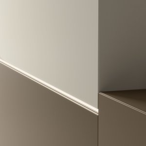 Cable spine in opal ABS behind the Z1 counter