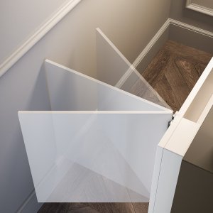 Z2 reception desk by Quadrifoglio in wood-effect melamine