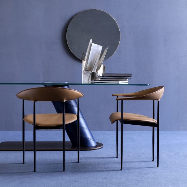 Fasem leather chairs in a modern Indian corporate office